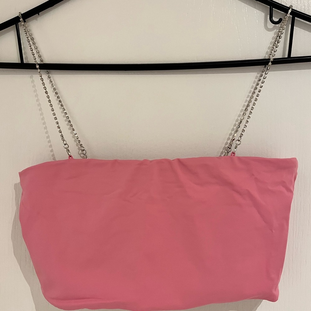 Garage Rhinestone Strap Top